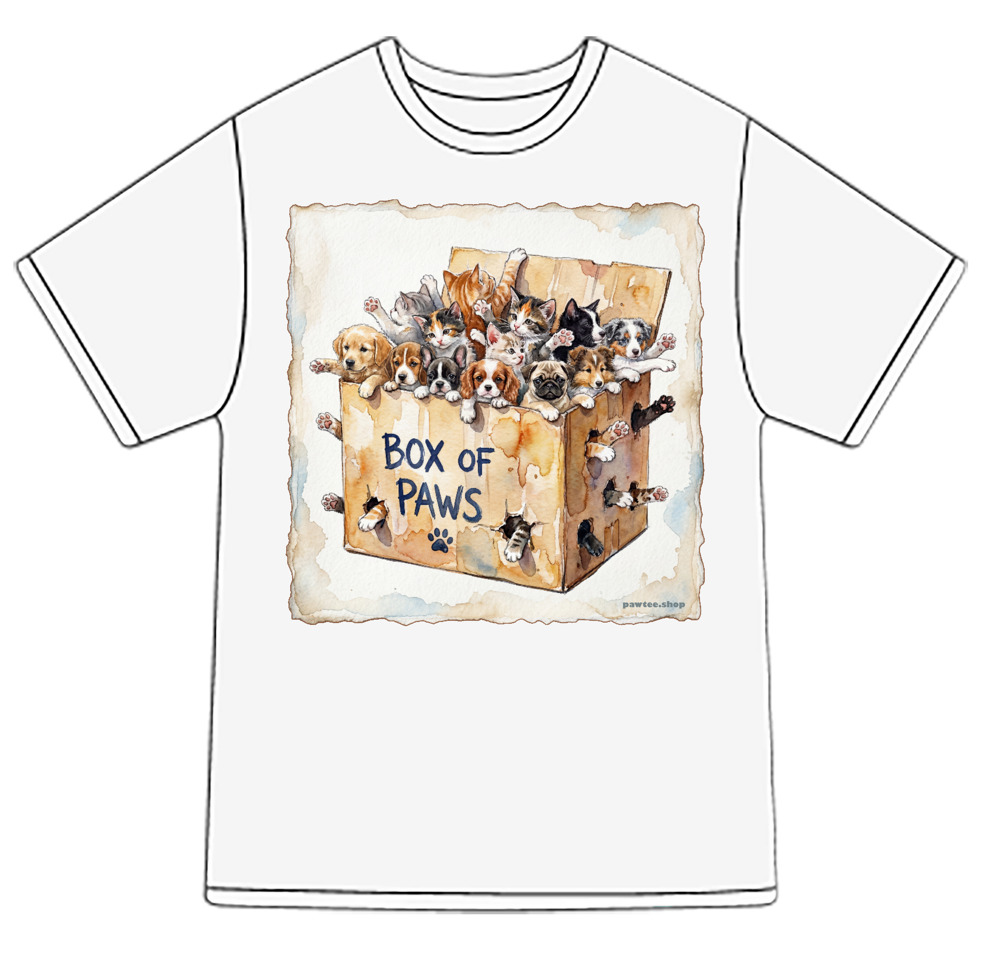 Box of PAWS! For dog and cat lovers.