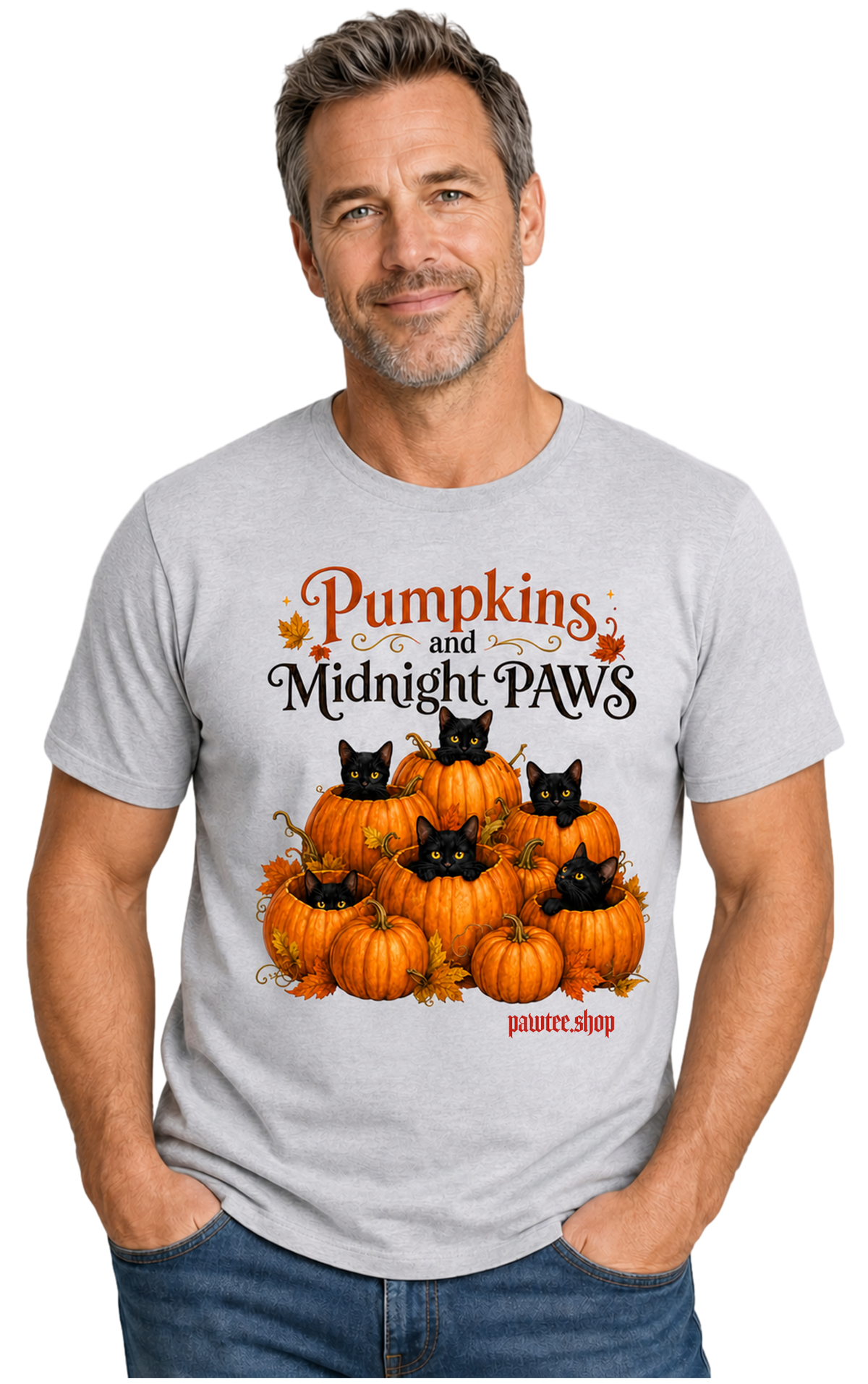 Pumpkins and Midnight Paws