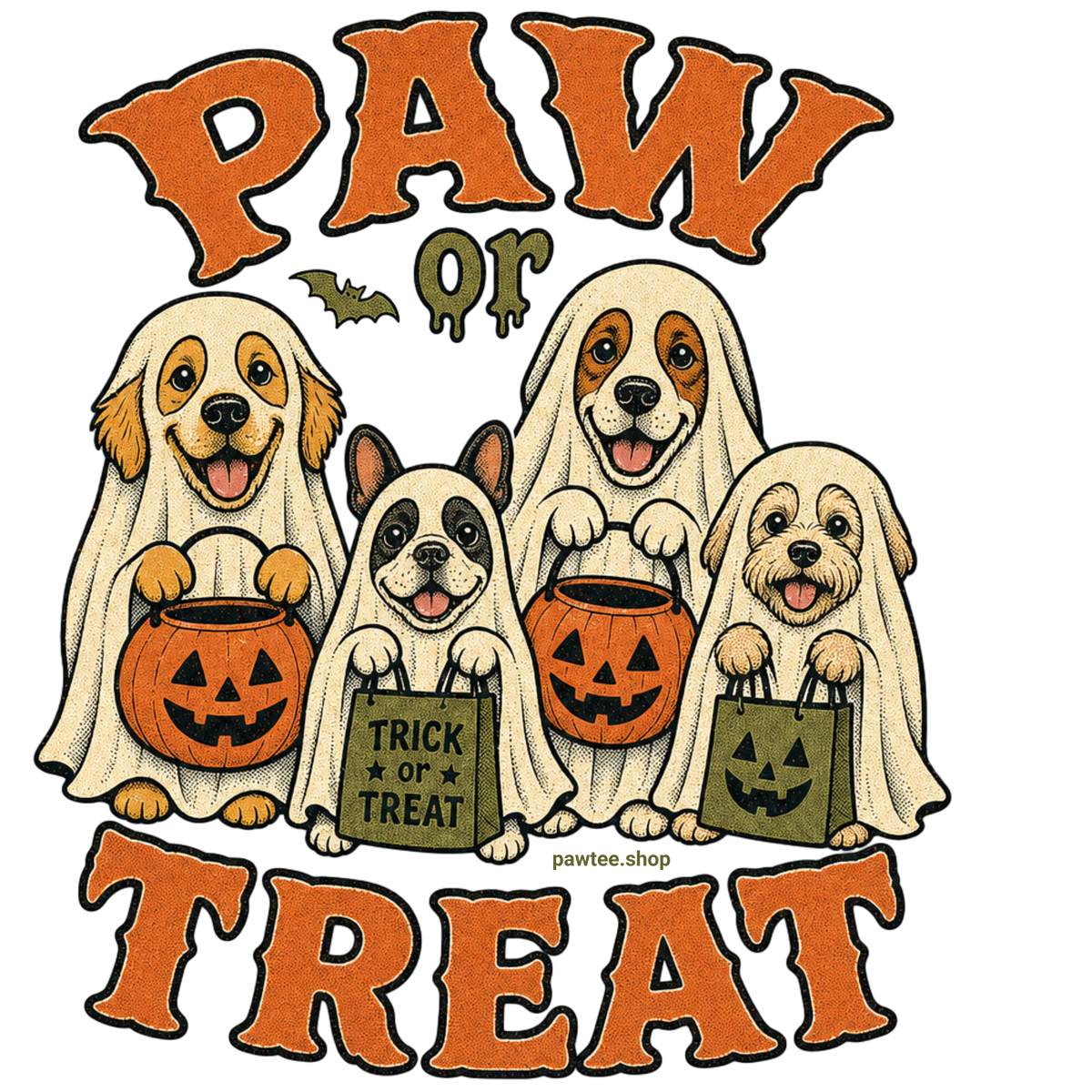 PAW or Treat Dog Style Version Two