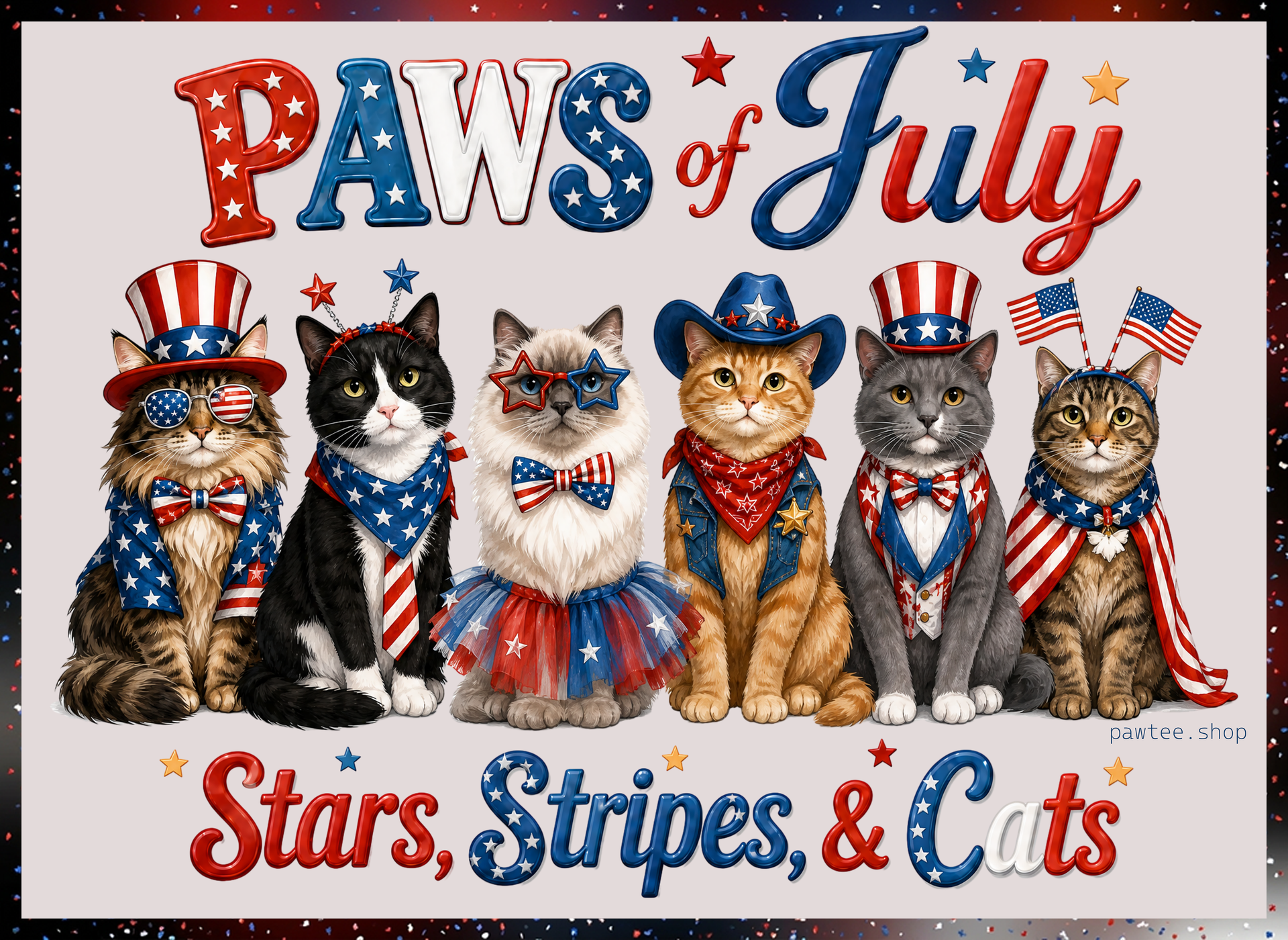 Stars, Stripes & Cats!