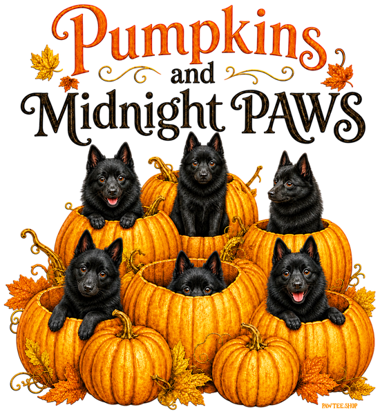 Pumpkins and Schipperkes