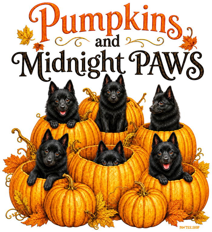 Pumpkins and Schipperkes